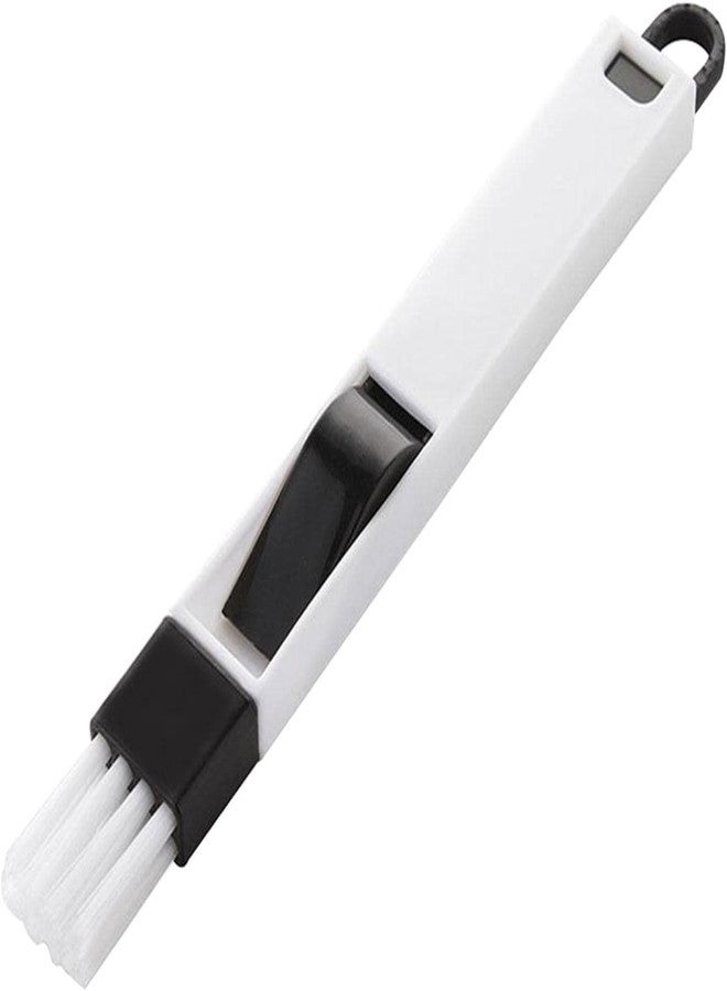 Roktry 2 in 1 (Pack of 3) Hand-held Groove Gap Cleaning Tools with Dustpan Door Window Track Cleaning Brushes Air Conditioning Shutter Cleaning Brushes Keyboard Wardrobe Dust Removal Cleaning Brush - Image 1